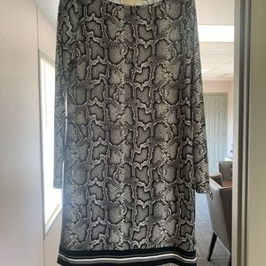Michael Kors snakeskin dress medium
